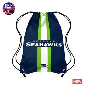 NFL Team Drawstring Backpack Officially Licensed Travel Gym Bag Sporty